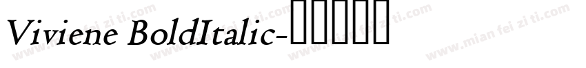 Viviene BoldItalic字体转换